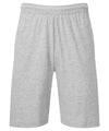 Fruit of the Loom SS435 Iconic 195 Jersey shorts — Heather Grey