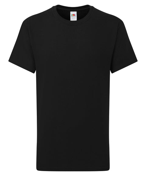 Fruit of the Loom SS436 Kids Iconic 195 T — Black