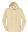Fruit of the Loom SS443 Iconic premium hooded sweat jacket — Desert Sand