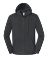 Fruit of the Loom SS443 Iconic premium hooded sweat jacket — Light Graphite