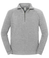 Fruit of the Loom SS444 Iconic premium zip-neck sweat — Athletic Heather