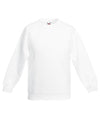 Fruit of the Loom SS801 Kids premium set-in sweatshirt — White