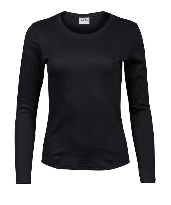 TEE JAYS TJ004 Women’s long sleeve interlock tee (590) - Black