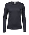 TEE JAYS TJ004 Women’s long sleeve interlock tee (590) - Dark Grey