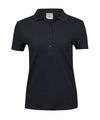 TEE JAYS TJ008 Women’s luxury stretch polo (145) - Black
