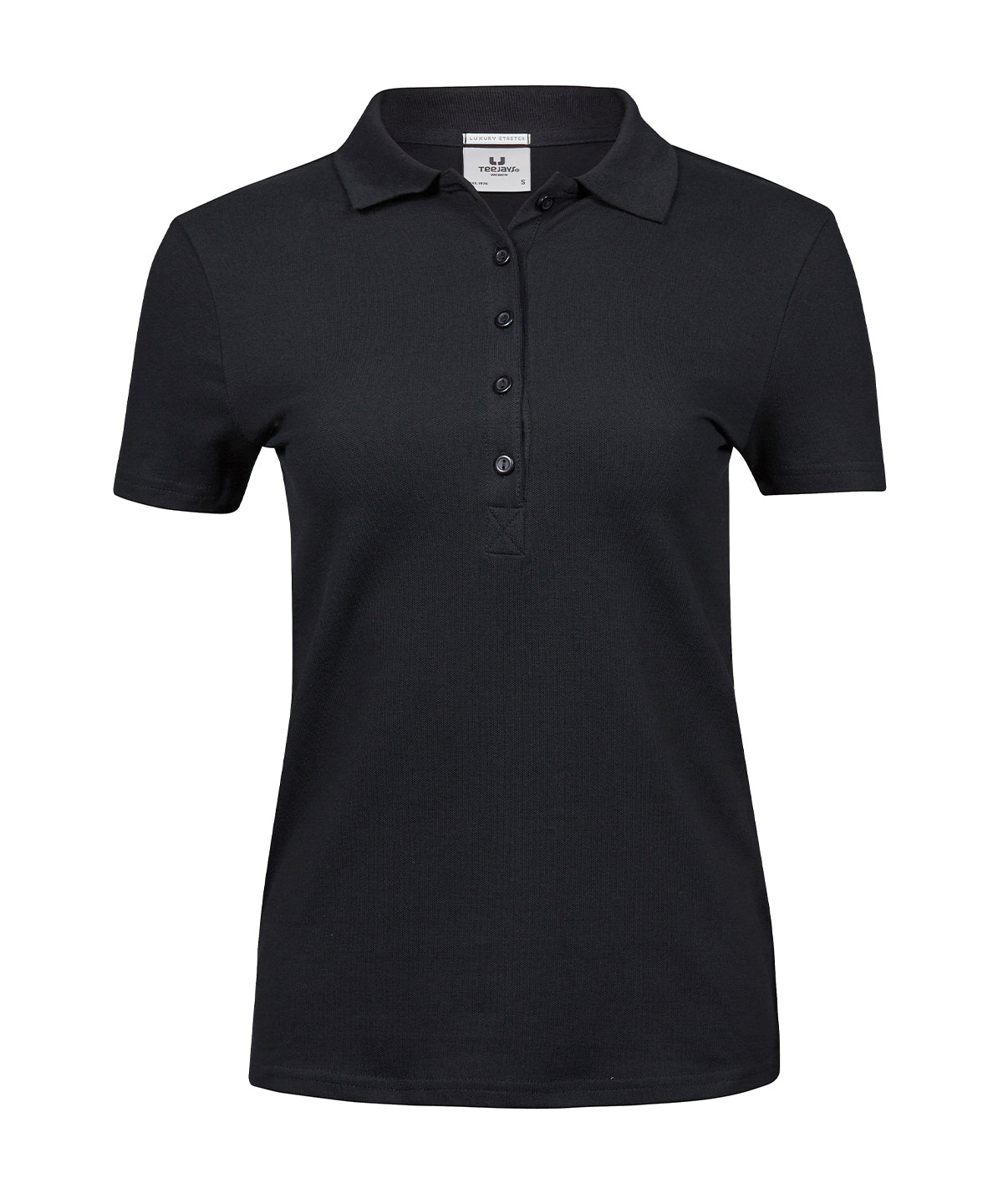 TEE JAYS TJ008 Women’s luxury stretch polo (145) - Black