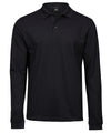 TEE JAYS TJ010 Luxury stretch long sleeve polo (1406) - Black