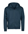 TEE JAYS TJ014 UNLABELED hooded full-zip sweatshirt (5154) - Ink