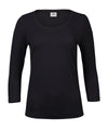 TEE JAYS TJ025 Women’s stretch 3/4-sleeve tee (460) - Black