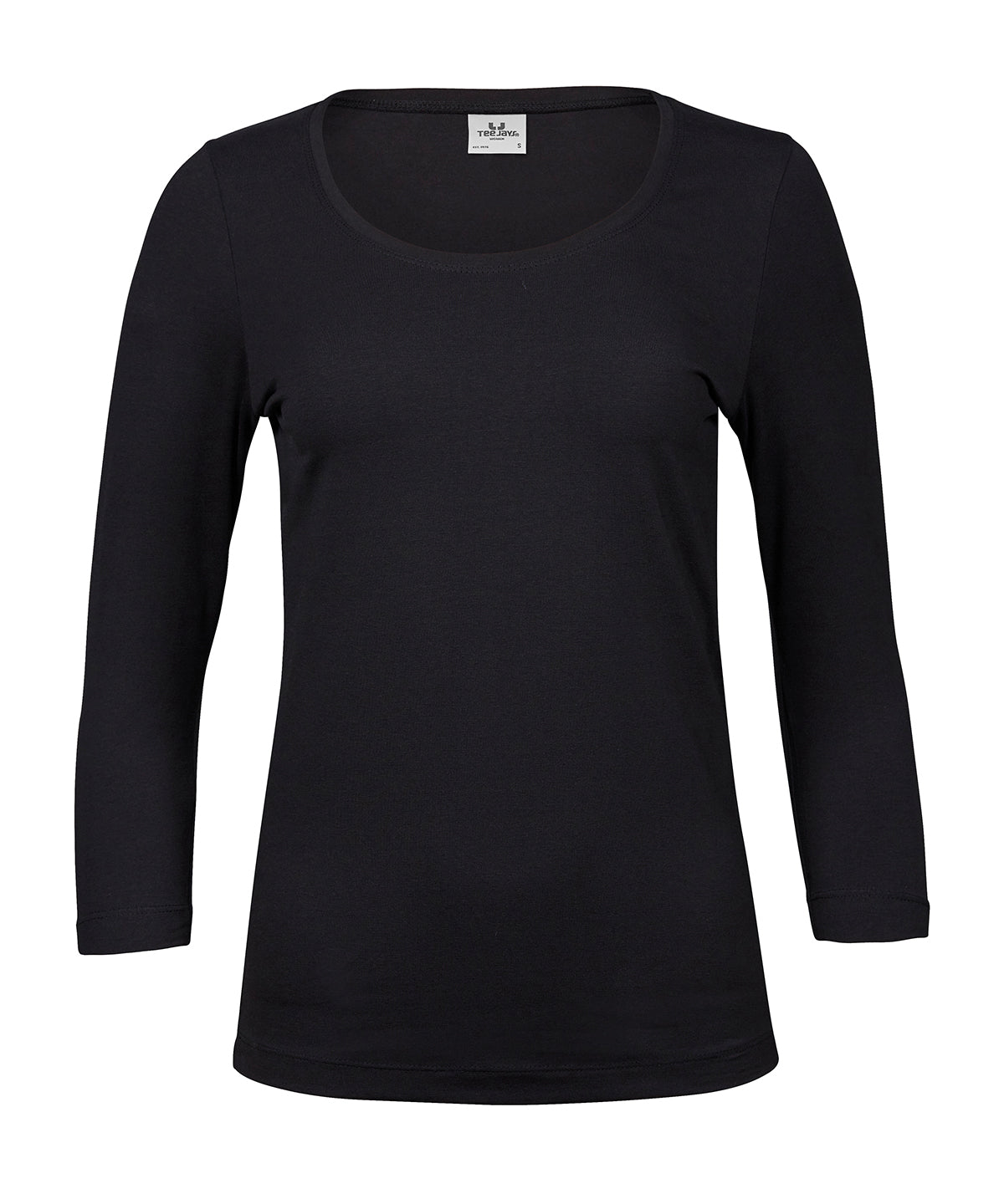 TEE JAYS TJ025 Women’s stretch 3/4-sleeve tee (460) - Black
