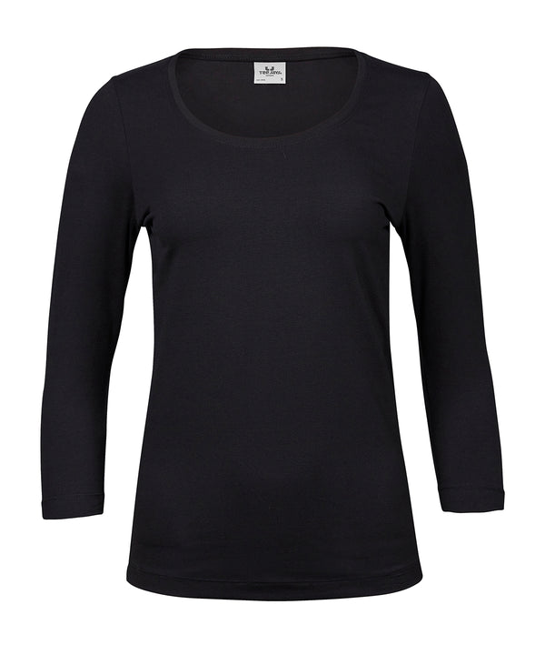 TEE JAYS TJ025 Women’s stretch 3/4-sleeve tee (460) - Black