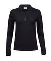 TEE JAYS TJ029 Women’s luxury stretch long sleeve polo (146) - Black