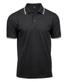 TEE JAYS TJ032 Luxury stripe stretch polo (1407) - Black/White