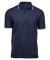 TEE JAYS TJ032 Luxury stripe stretch polo (1407) - Navy/White