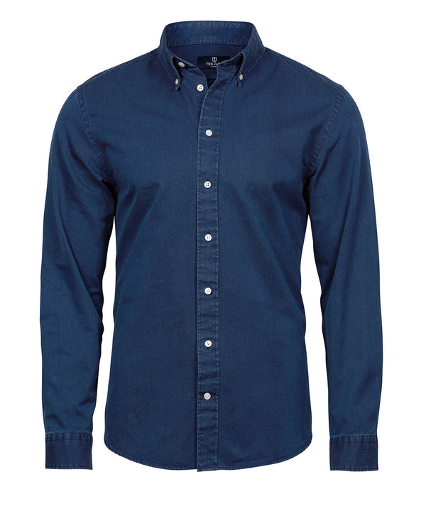 TEE JAYS TJ037 Casual twill shirt (4002) - Indigo