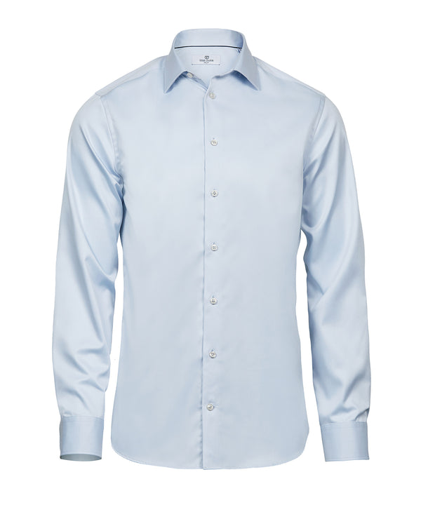 TEE JAYS TJ040 Luxury shirt slim fit (4021) - Light Blue