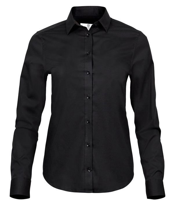 TEE JAYS TJ042 Women’s stretch luxury shirt (4025) - Black