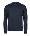 TEE JAYS TJ057 Ribbed interlock crew neck (5504) - Navy