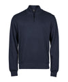 TEE JAYS TJ058 Ribbed interlock half-zip (5506) - Navy