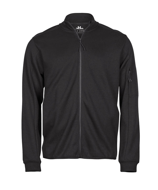 TEE JAYS TJ066 Athletic full-zip sweatshirt (5704) - Black