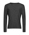 TEE JAYS TJ074 Long sleeve CoolDry tee (7022) - Black Melange