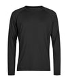 TEE JAYS TJ074 Long sleeve CoolDry tee (7022) - Black