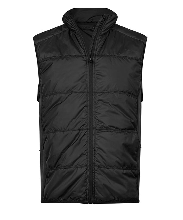 TEE JAYS TJ085 Hybrid-stretch bodywarmer (9114) - Black/Black*