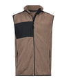 TEE JAYS TJ087 Mountain fleece bodywarmer (9122) - Clay/Black