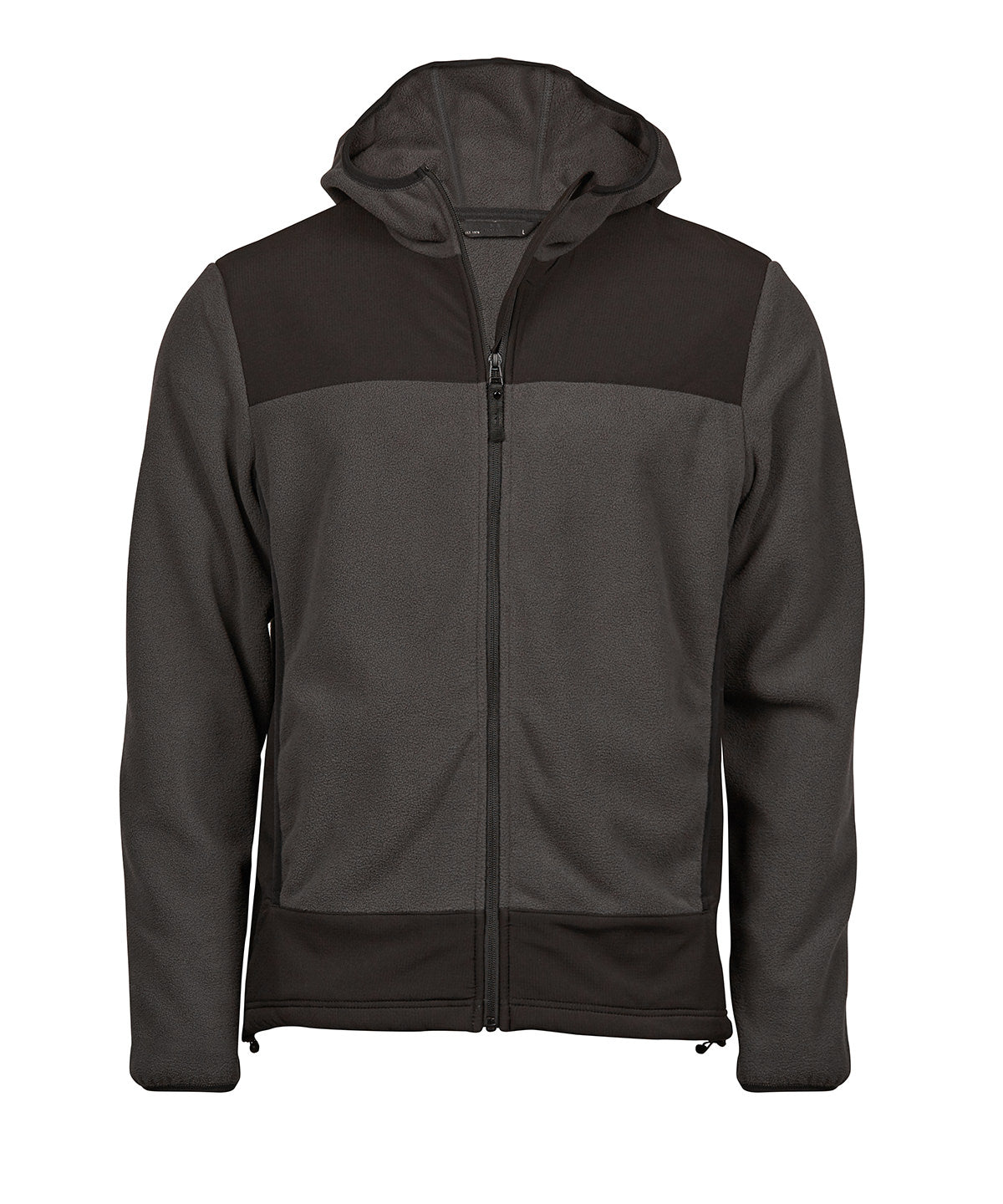 TEE JAYS TJ088 Mountain hooded fleece (9124) - Asphalt/Black