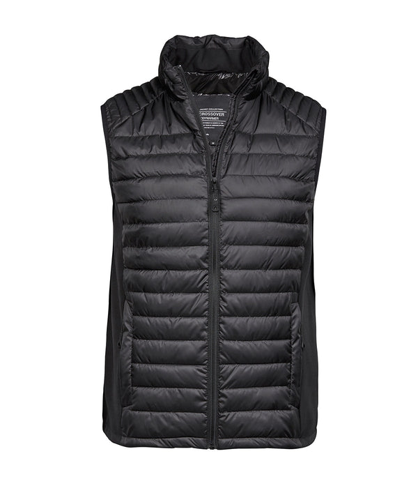 TEE JAYS TJ102 Crossover bodywarmer (9624) - Black/Black/Black