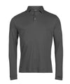 TEE JAYS TJ127 Pima cotton long-sleeve polo (1442) - Black