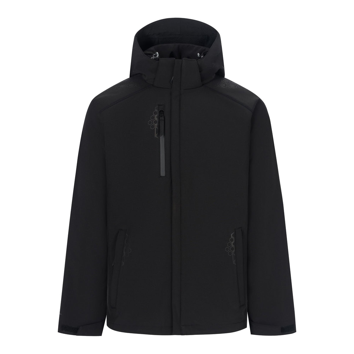 Regatta TRA660 Repeller - Lined Hooded Softshell Jacket — Black