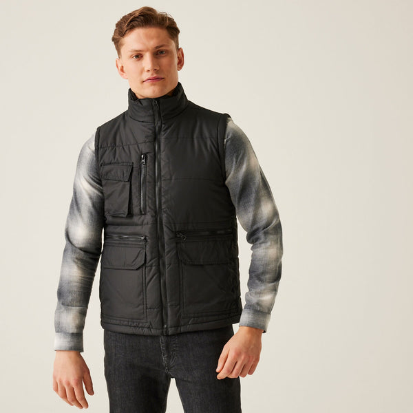 Regatta TRA803 Steller Multi-Zip - Bodywarmer — Black