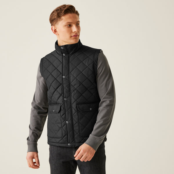 Regatta TRA810 Tyler -Quilted Bodywarmer — Black