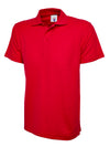 Uneek UC101 - Classic Pique Polo Shirt 220gsm — Red