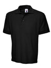 Uneek UC104 - Heavyweight Cotton Polo Shirt 250gsm — Black