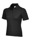 Uneek UC106 - Ladies Pique Polo Shirt 220gsm — Black