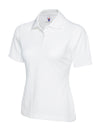 Uneek UC106 - Ladies Pique Polo Shirt 220gsm — White