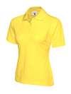 Uneek UC106 - Ladies Pique Polo Shirt 220gsm — Yellow