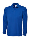 Uneek UC113 - Long Sleeve Classic  Polo Shirt 220gsm — Royal Blue