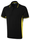 Uneek UC117 - Two Tone Poloshirt – Black/Yellow
