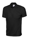 Uneek UC122 - Jersey Cotton Poloshirt 190gsm — Black