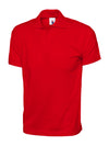 Uneek UC122 - Jersey Cotton Poloshirt 190gsm — Red
