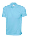Uneek UC122 - Jersey Cotton Poloshirt 190gsm — Sky Blue
