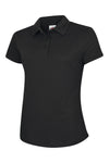 Uneek UC126 - Ultra Cool Ladies Polo Shirt 140gsm — Black