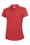 Uneek UC128 - Ladies Ultra Cool Polo Shirt 200gsm — Red