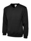 Uneek UC206 - Childrens Classic V-Neck Sweatshirt 300GSM — Black