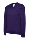 Uneek UC206 - Childrens Classic V-Neck Sweatshirt 300GSM — Purple