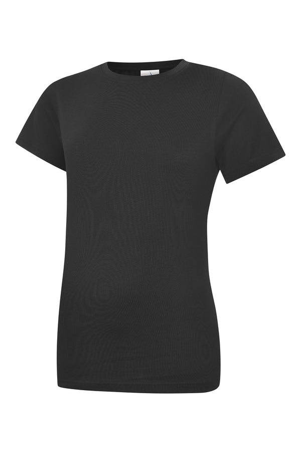 Uneek UC318 - Ladies Classic Tee Shirt 180gsm — Black