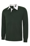 Uneek UC402 - Classic Rugby Shirt — Bottle Green